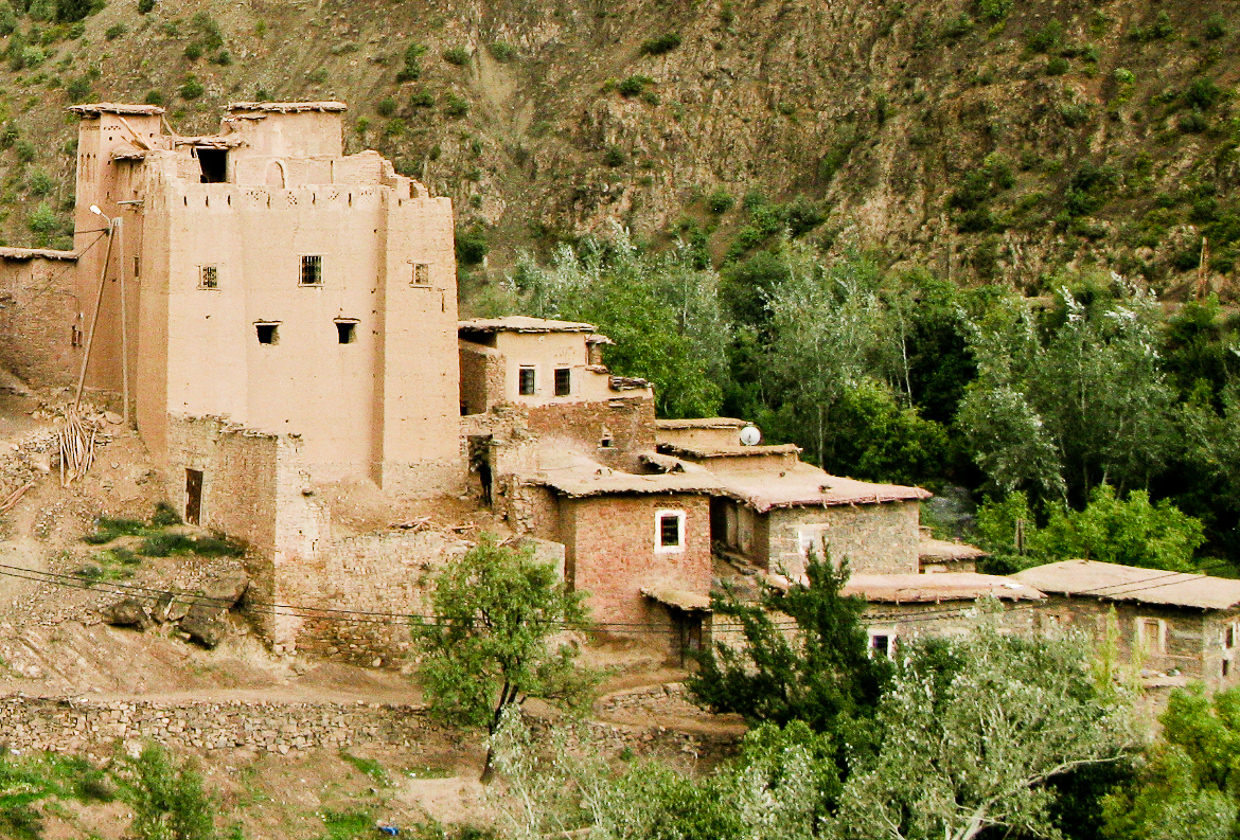 Tipical Moroccan building called Kasbah