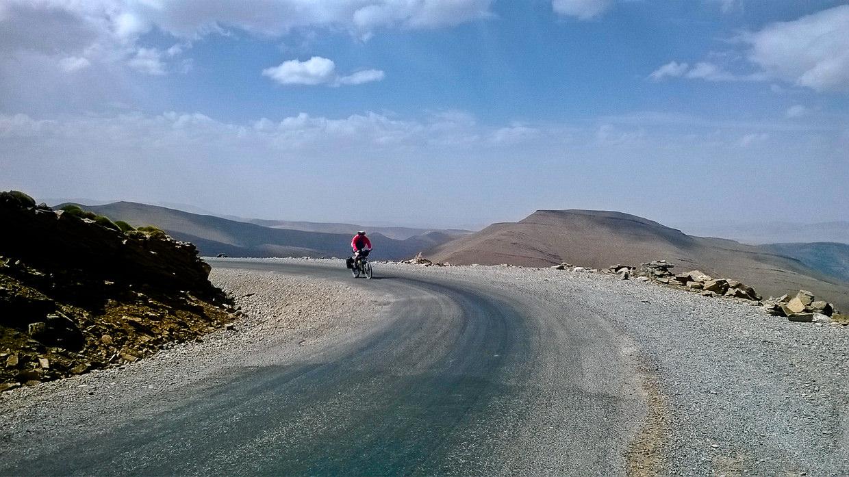 Cycling in Atlas mountains