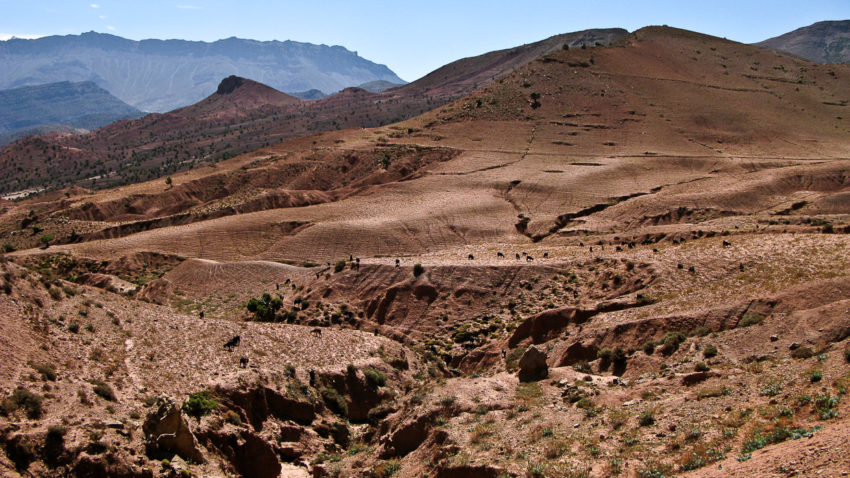 Desert mountains in Morroco