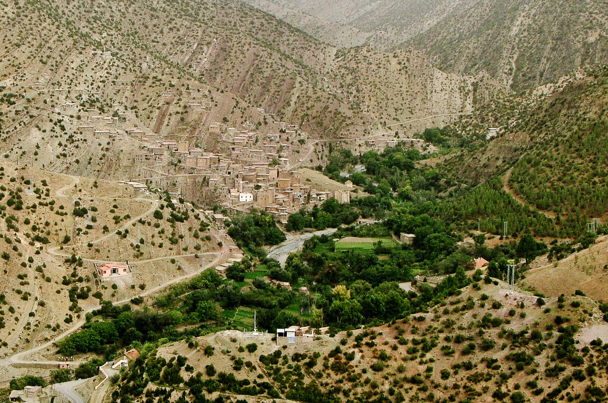 Atlas village in the mountains